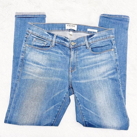 Frame Denim Jeans Le Garcon Medium Wash Jeans SZ27 - Picture 5 of 6